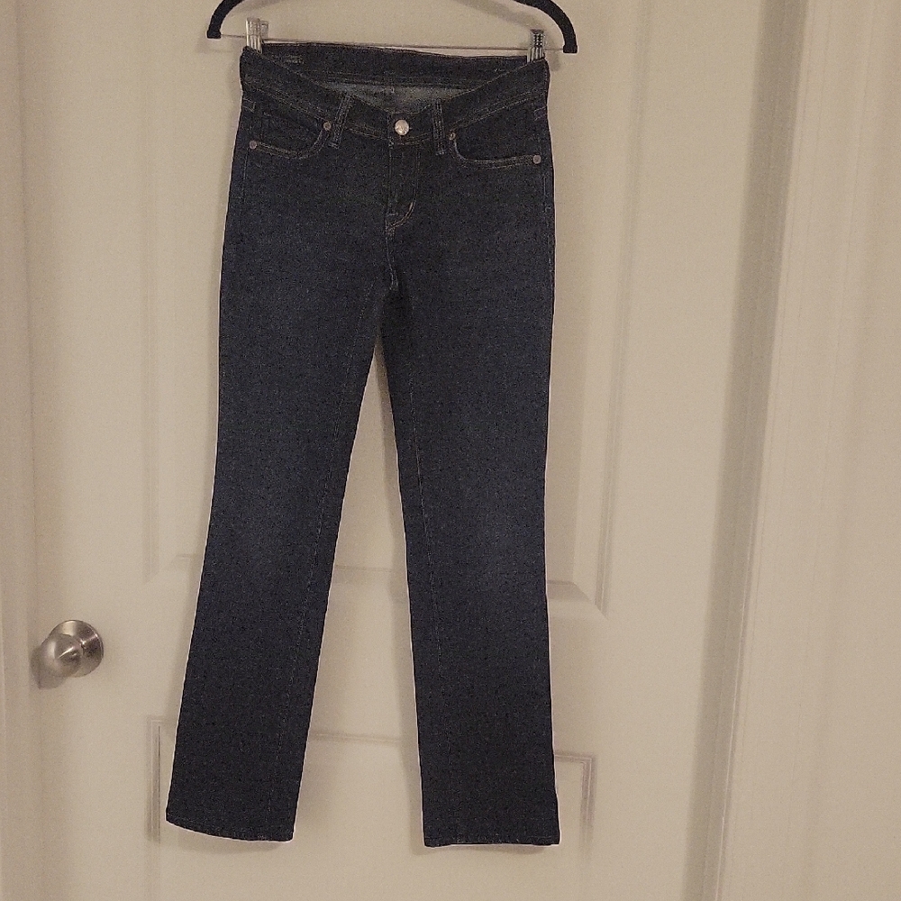 Citizens Of Humanity Dark Blue Straight Leg Jeans